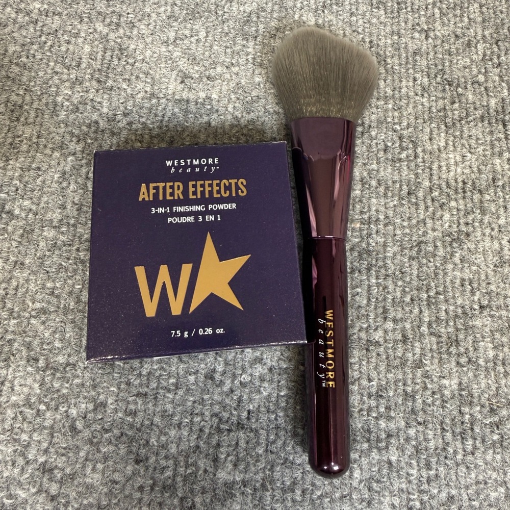 Westmore Beauty After Effects 3-in-1 Finishing Powder 7.5g & Brush Set NEW